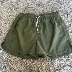 SHEIN green gym shorts